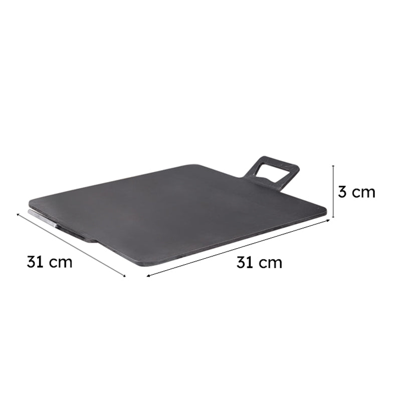 Ebony Iron Square Tawa - 31 cm media 5