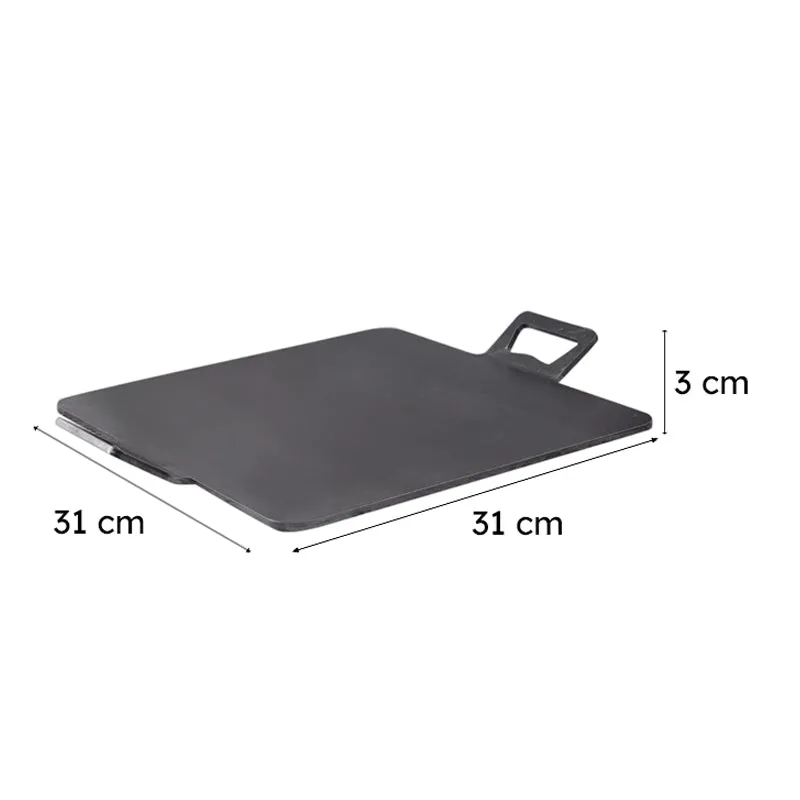Ebony Iron Square Tawa - 31 cm media 5