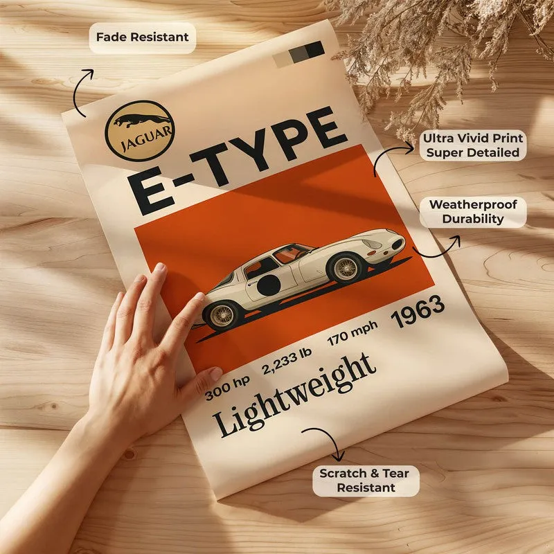 Jaguar E-Type Legend Wall Poster media 7