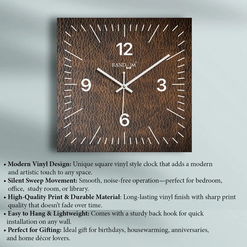Velox Analog Wall Clock - Brown media 6