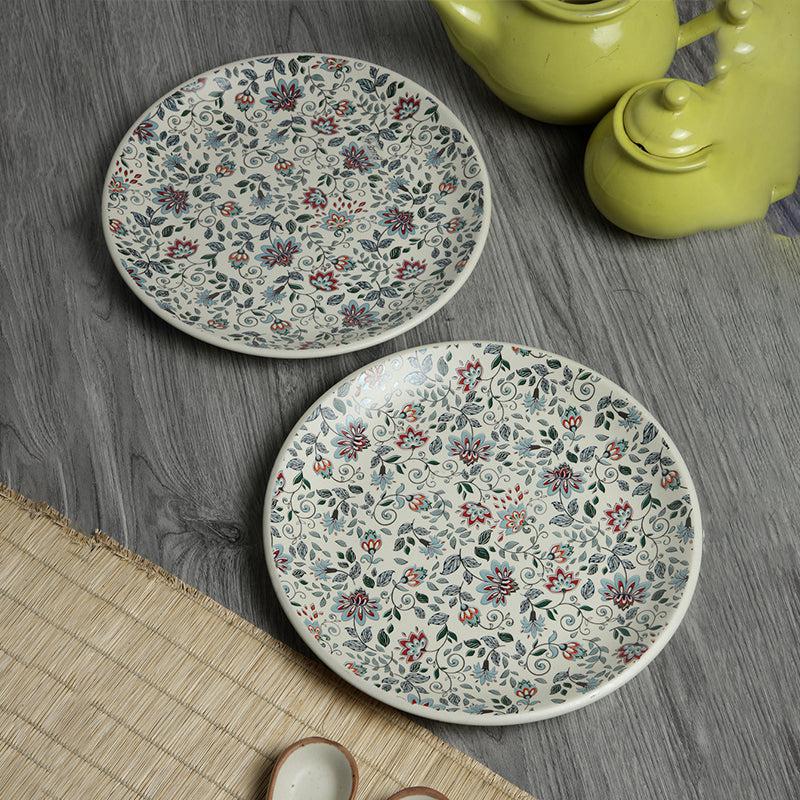 Exora Floral Dinner Plate - Set Of Two