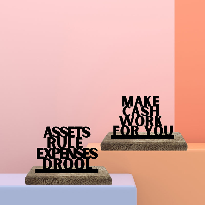 Assets Rule Showpiece - Set Of Two