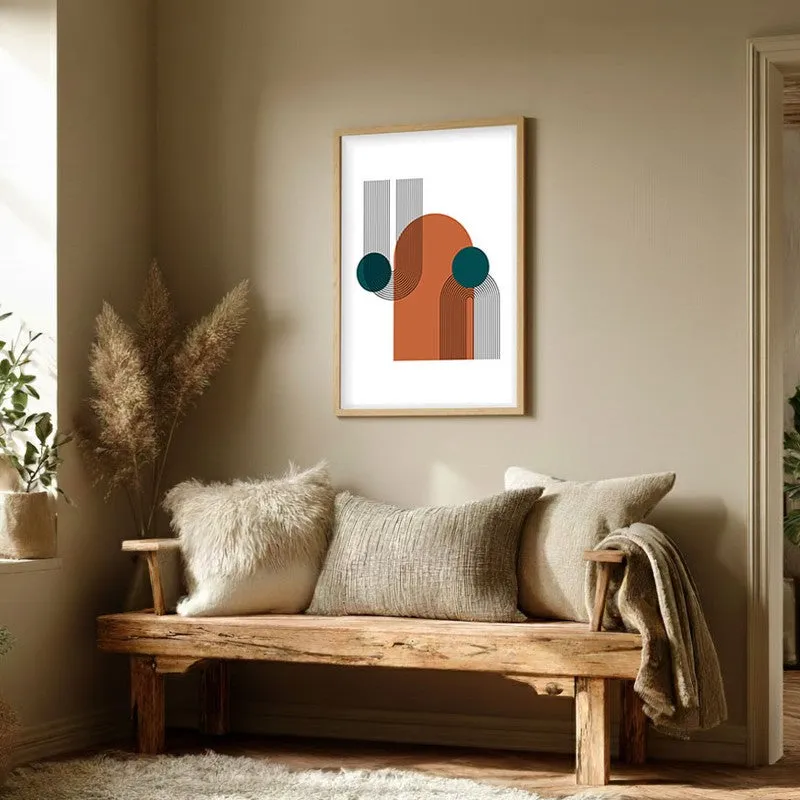 Zenith Canvas Wall Painting With Brown Frame media 3