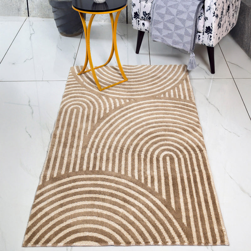 Aneeta Soft Pile Anti-Skid Polyester Carpet - Beige media 3