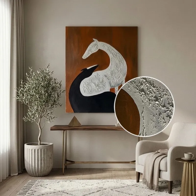 Silent Sands Handmade Canvas Wall Painting media 4