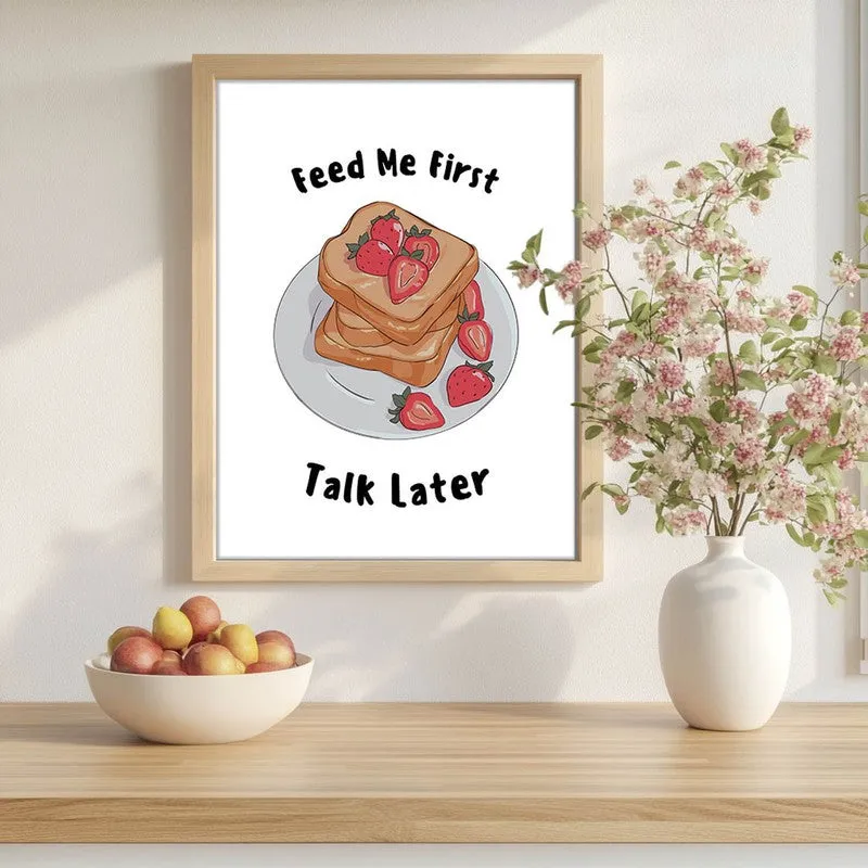 QuotedSandwitch Archival Canvas Wall Art - Brown media 1