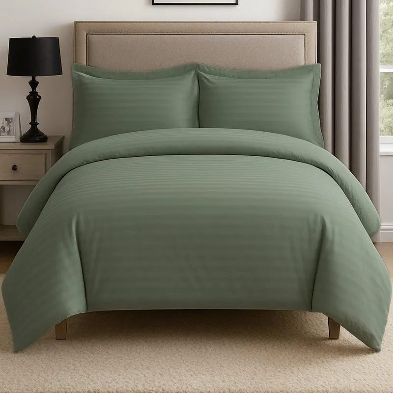 PureLine Cotton Bedsheet (Sage Green) - 600 TC media 4
