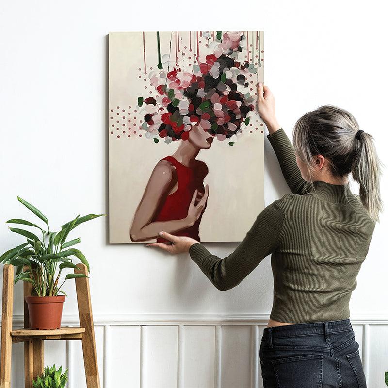 In Her Thoughts Canvas Wall Painting media 3