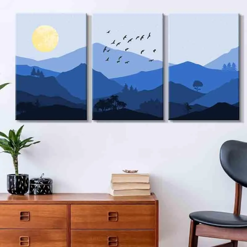 Memories Poly Canvas Wall Art - Three Piece Set media 1