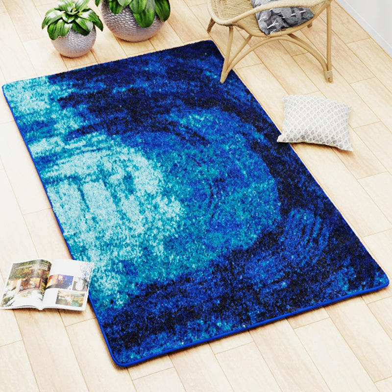 Alera Abstract Micro Fiber Area Rug - Blue media 3
