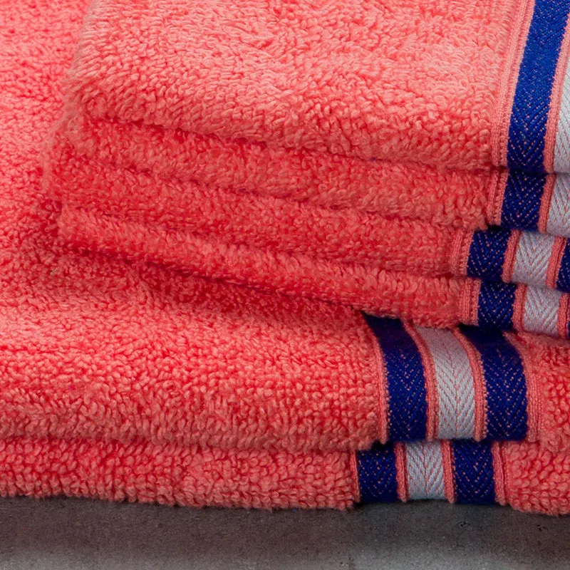 Nautica Dove Down Cotton Towel Set (Coral) - Set Of Six media 5