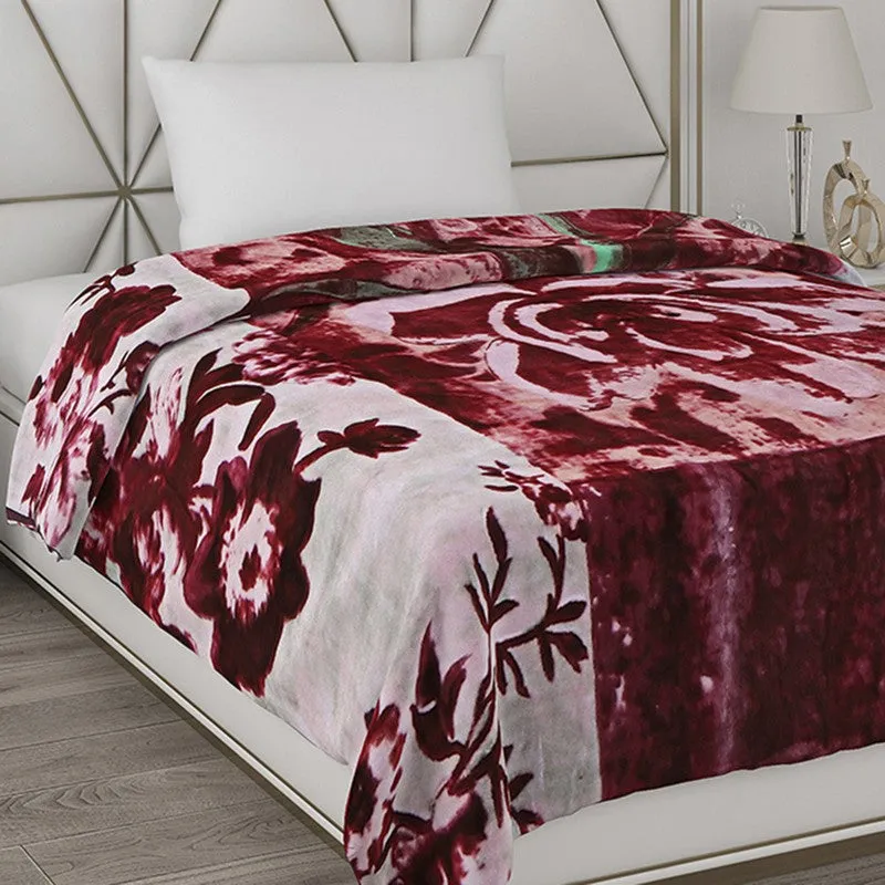 Monte Carlo Crimson Cascade Blanket - 1000 GSM media 4