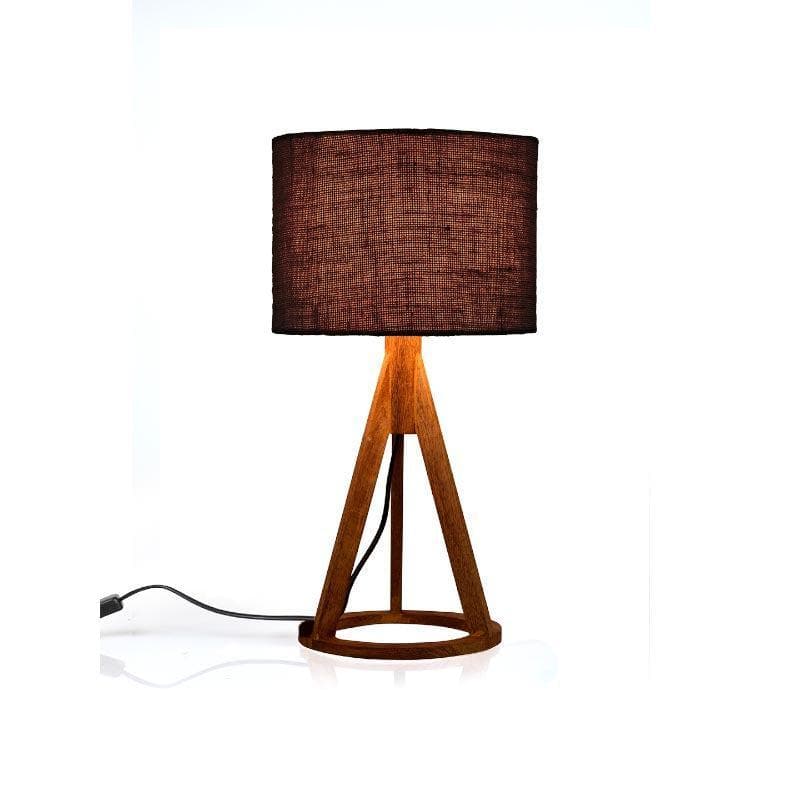 Classy With Twist Fabric Table Lamp - Black,Brown media 4
