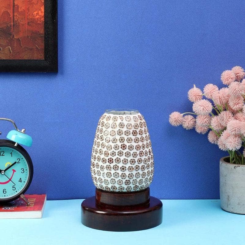 Floral Kink Glass Table Lamp - Multicolor media 3