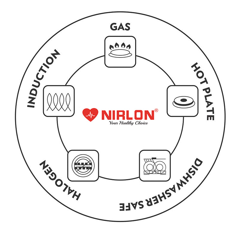 Nirlon Stainless Steel Pro Pateela With Lid - 1000 mL/6 Inches media 3