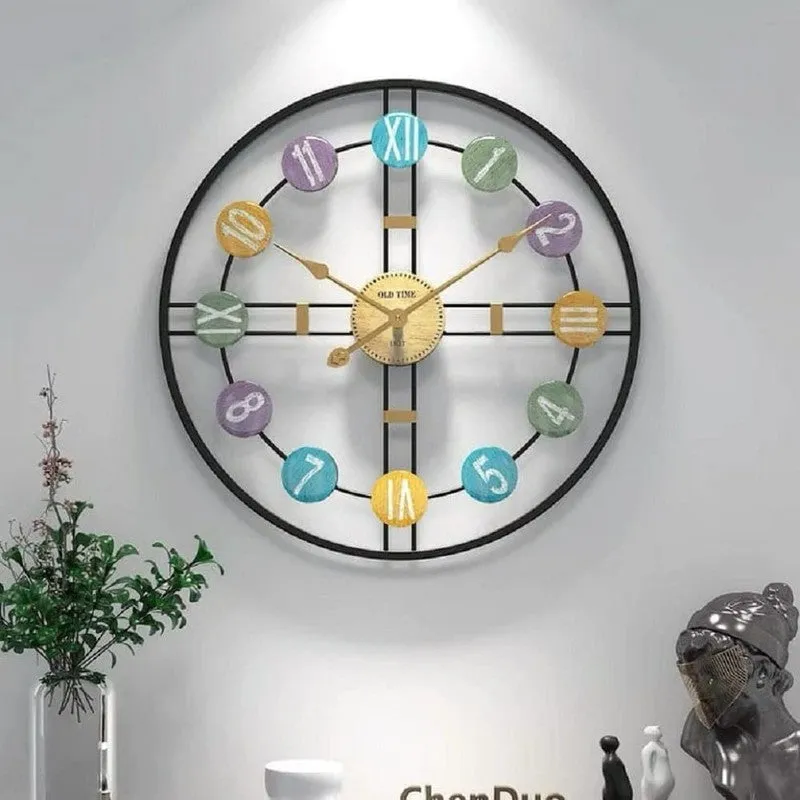 Dialy Silent Wall Clock - Black media 1