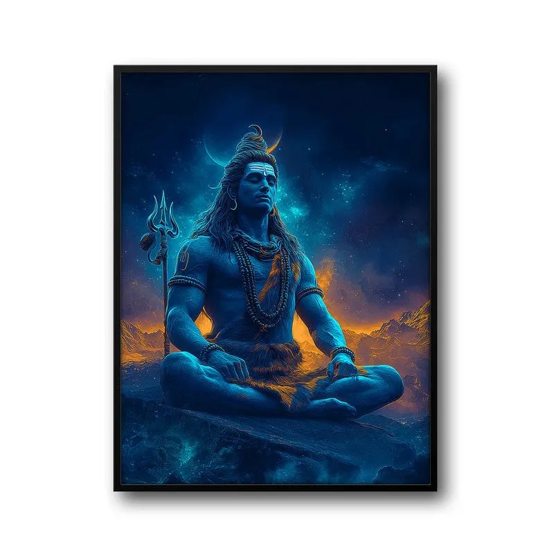 Peaceful Mahadev Meditating III Archival Paper Wall Art media 7