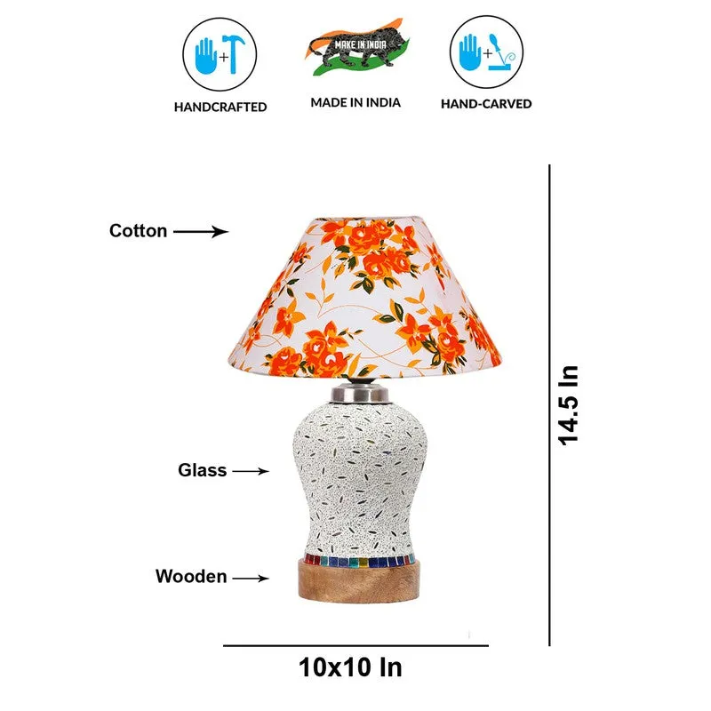 Nivora Fleur Cone Wooden Table Lamp - Multicolor media 9