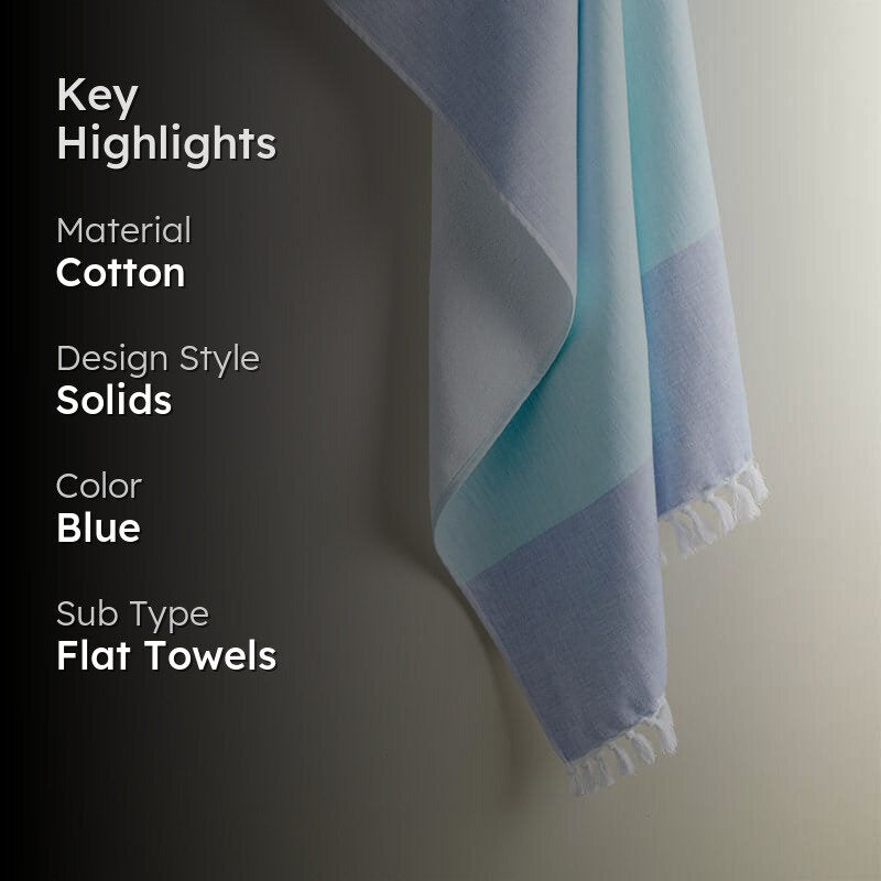 Serene Water Cotton Terry Bath Towel media 2