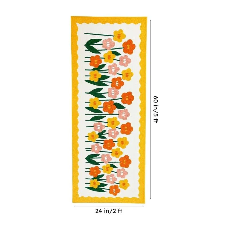 FloraDream Cotton Runner Rug - Yellow media 5
