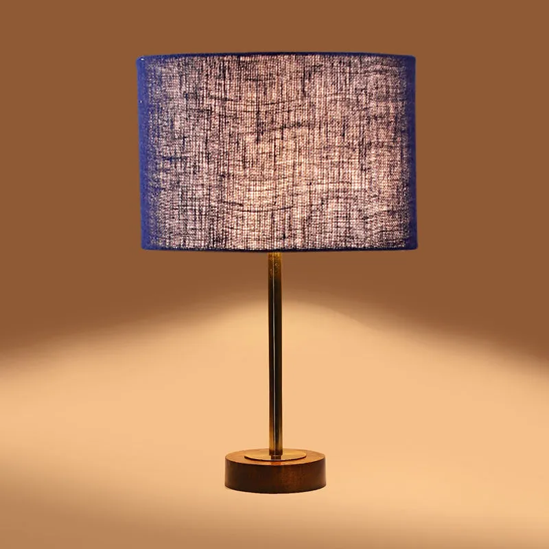 Sienna I Rodin Wooden Table Lamp - Blue,Gold,Brown media 6