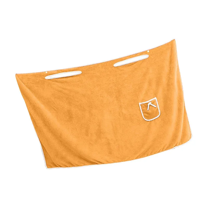 Velvessa Microfiber Bath Wrap - Mustard Yellow media 3