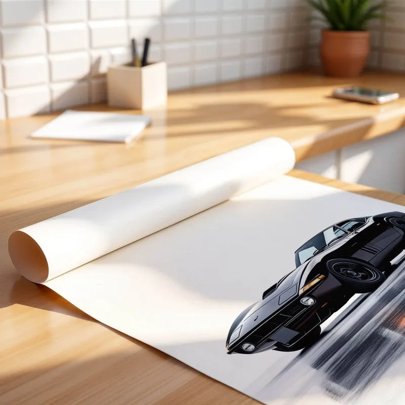 Midnight Racer Wall Poster - Black media 4
