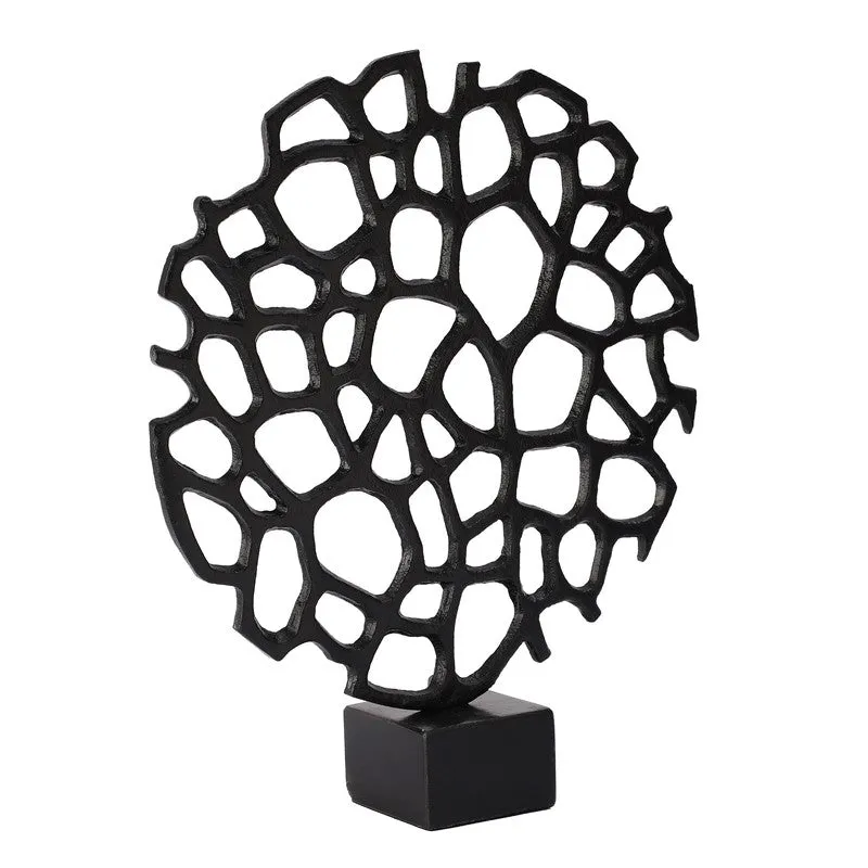 Honeycomb Halo Aluminium Showpiece - Black media 4