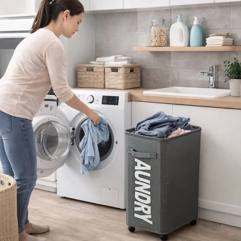 Rioware Easy Move Laundry Basket - Black media 4
