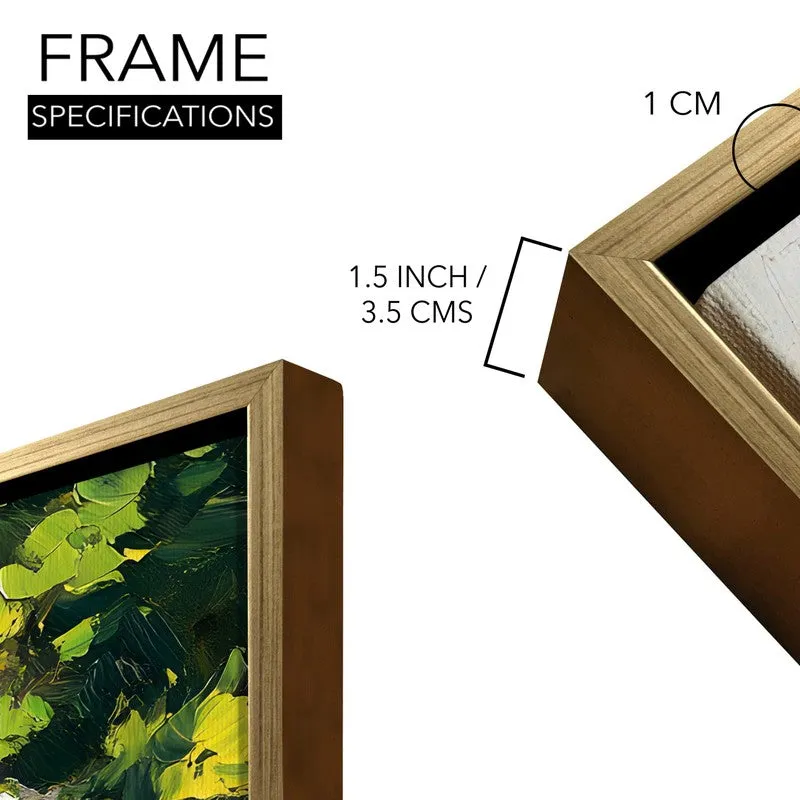 Vitreous Canvas Wall Painting With Frame media 8