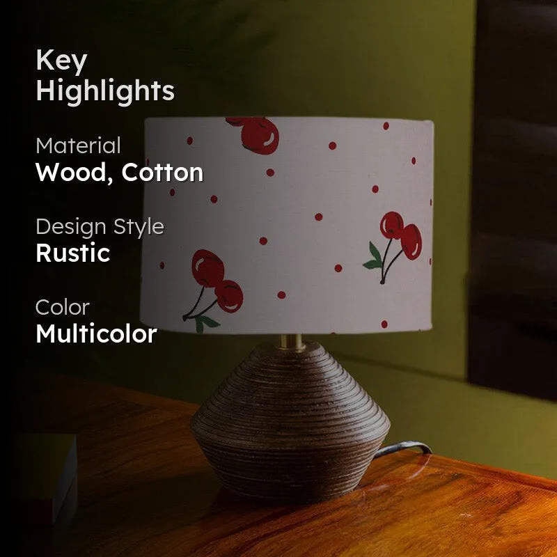 Yami Cherry Wooden Table Lamp - Multicolor media 2