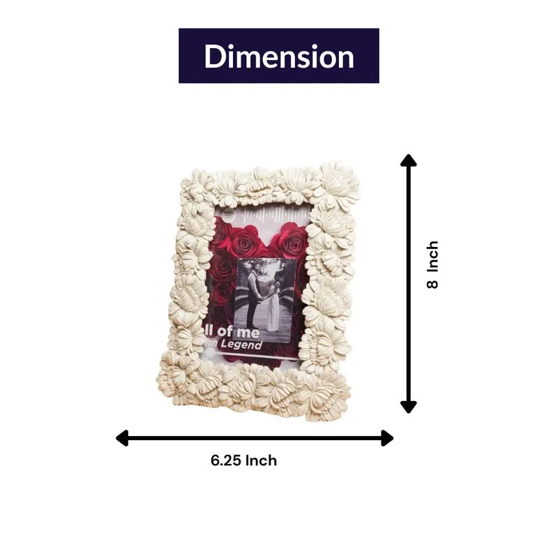 BloomAura Ceramic Photo Frame - White media 9