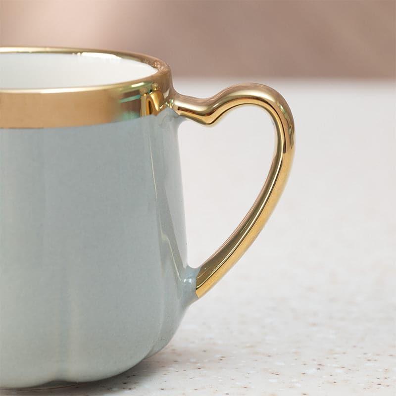 Cupino Porcelain Tea Cup (220 mL Each/Grey) -  Set of Six media 4