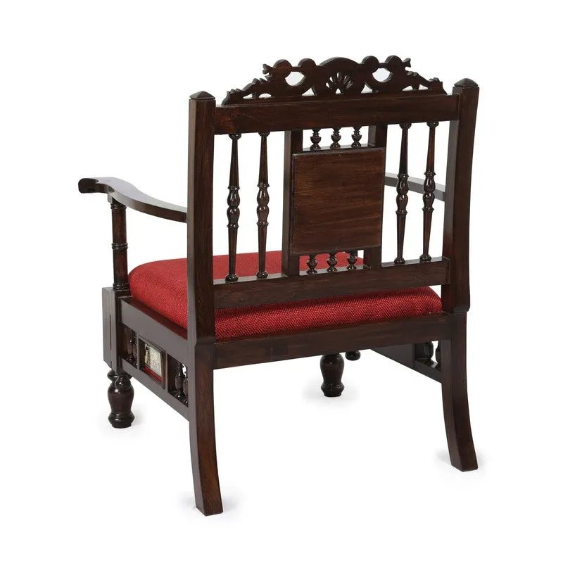 Riviera Teak Wood Accent Chair media 5