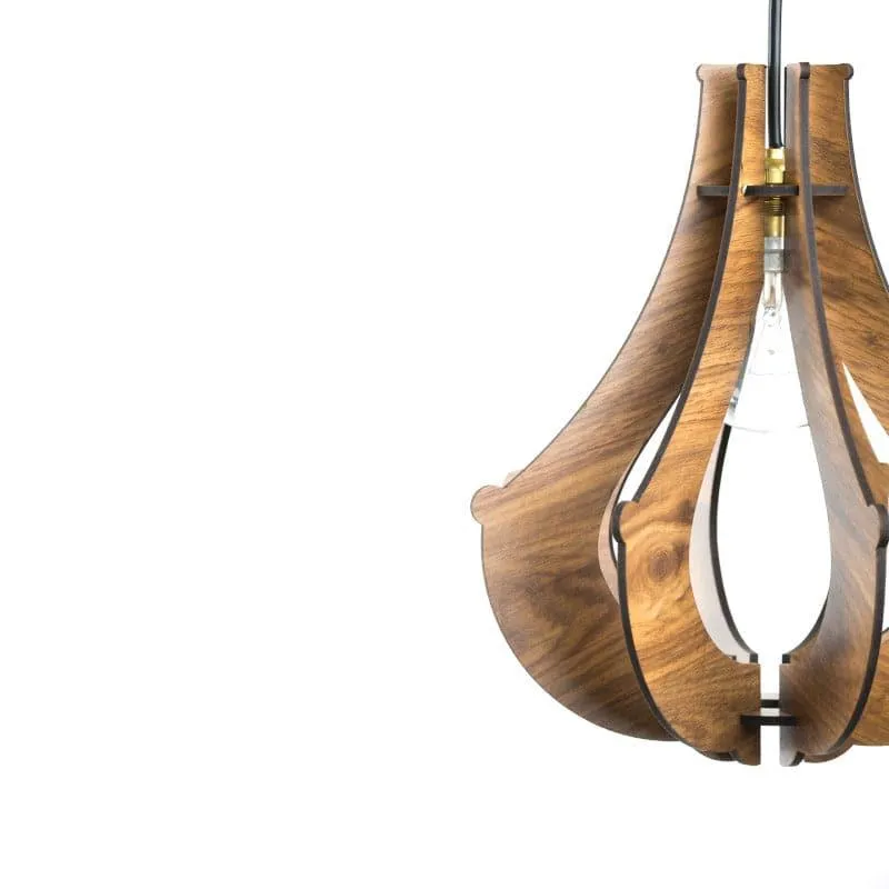 Flora Fuse Wooden Ceiling Lamp media 5