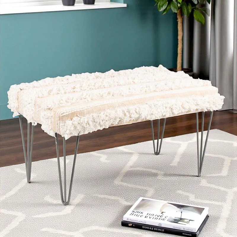 Eryx Sheesham Wooden Bench - Beige media 1