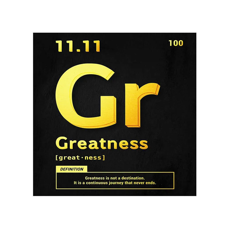 Greatness Typography Wall Painting media 5