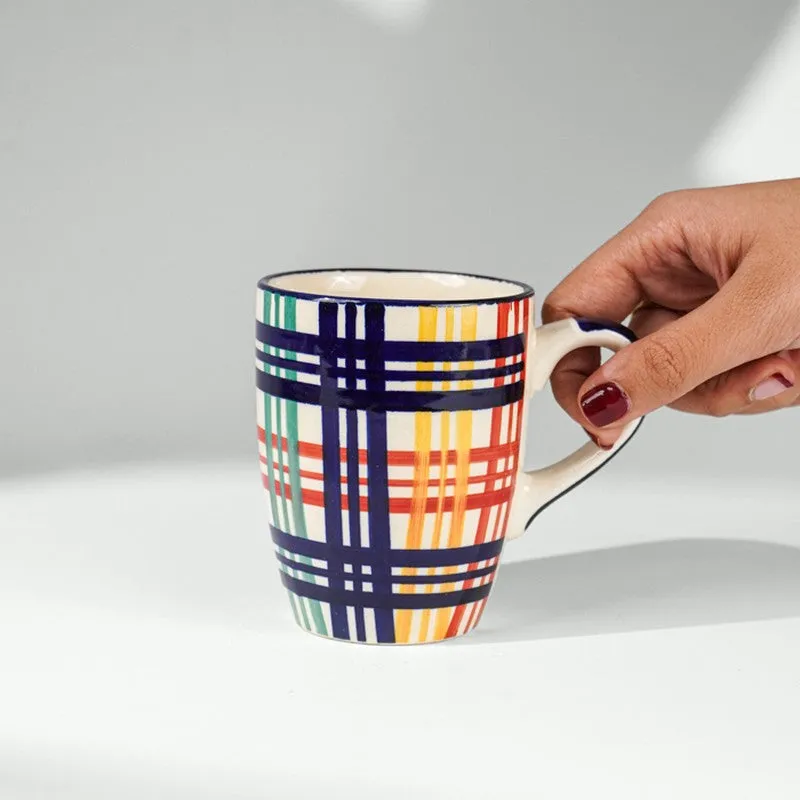 Strip Ceramic Coffee Mug (290 mL Each) - Set Of Two media 5