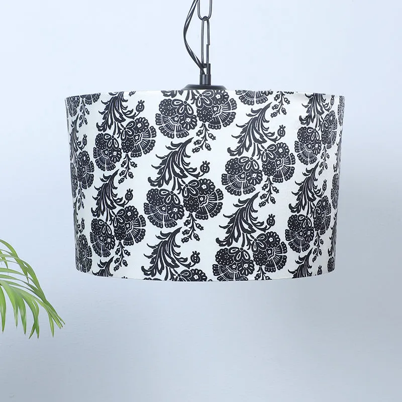 Filigree Printed Iron Ceiling Lamp media 3