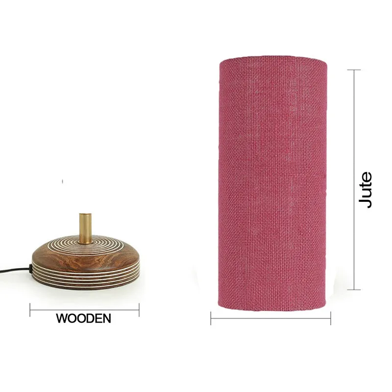Savera Siera Fabric Table Lamp - Pink,Brown media 7