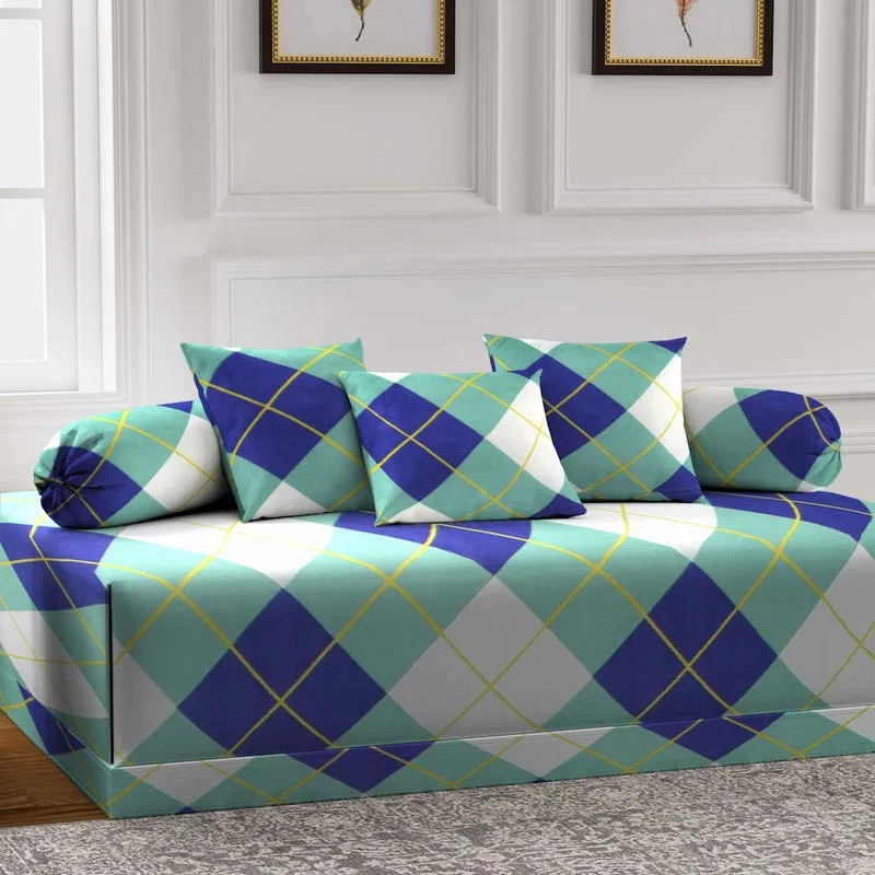 Mivora Printed Diwan Set - Six Piece Set media 3
