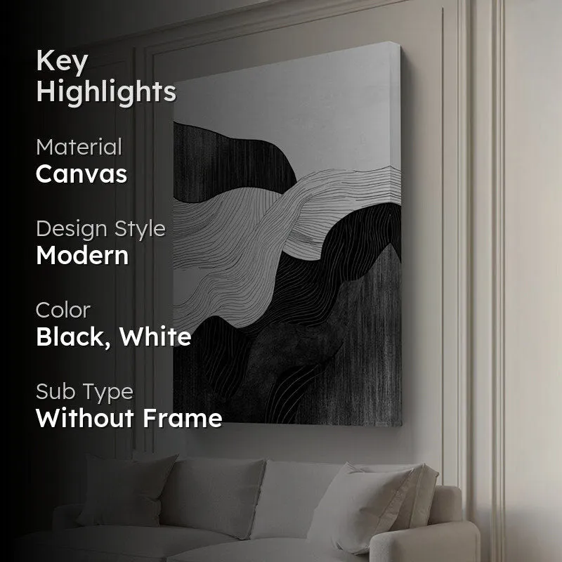 Ink Waves & Lines Wall Art media 2