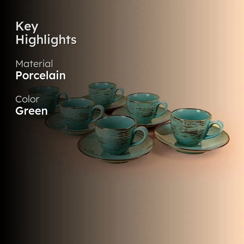 Sonoran Gold Cup & Saucer - Set of Six media 2