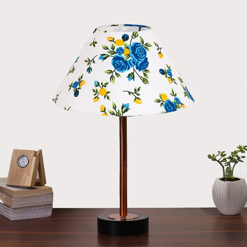 Fleur Cone Wooden Table Lamp - Multicolor media 3