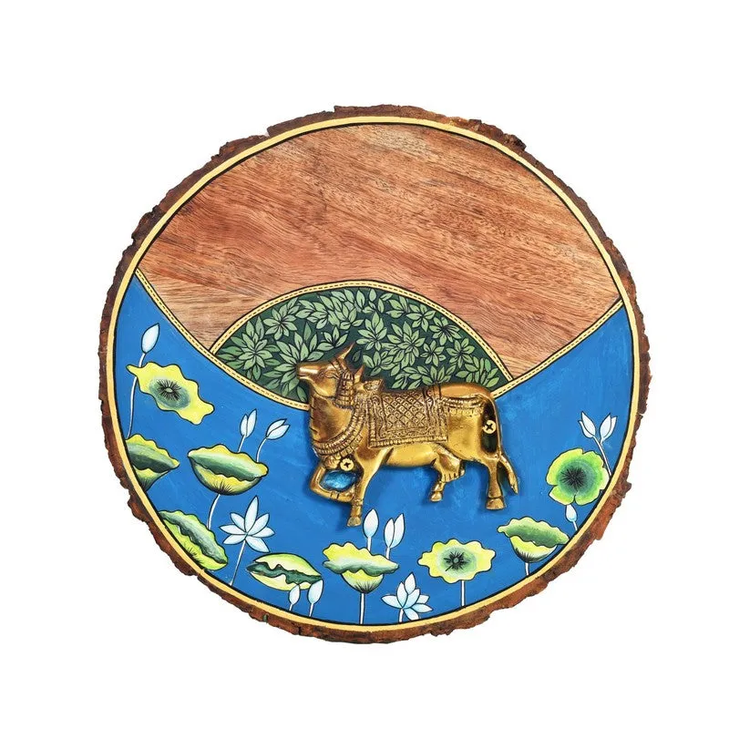 Dorrion Divine Cow Mango Wood Wall Accent media 3