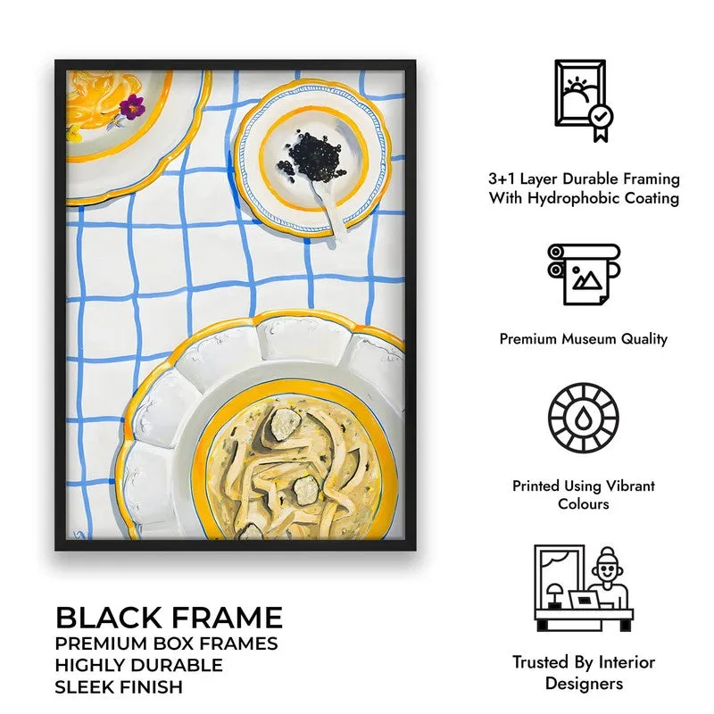 Royal Dining Archival Canvas Wall Art - Black media 9