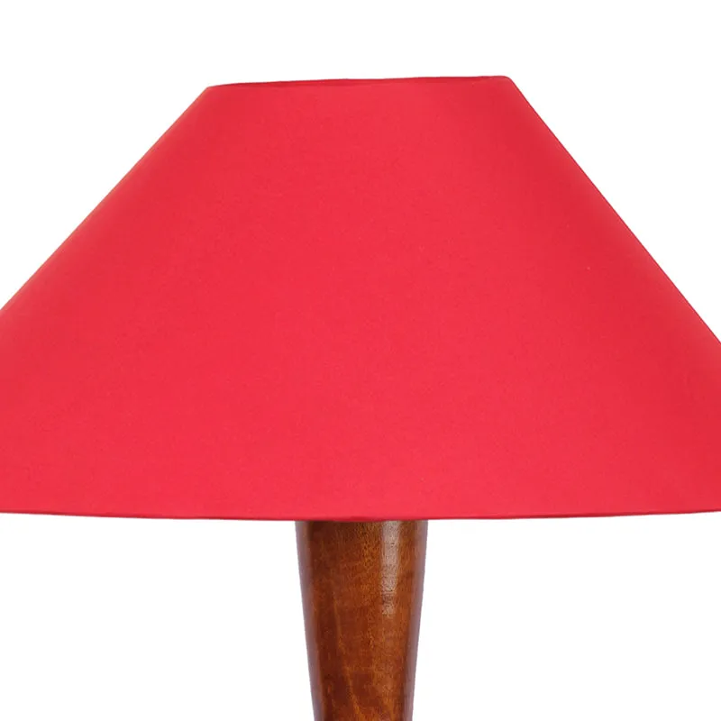 Krida Vintage Wooden Floor Lamp - Red media 4