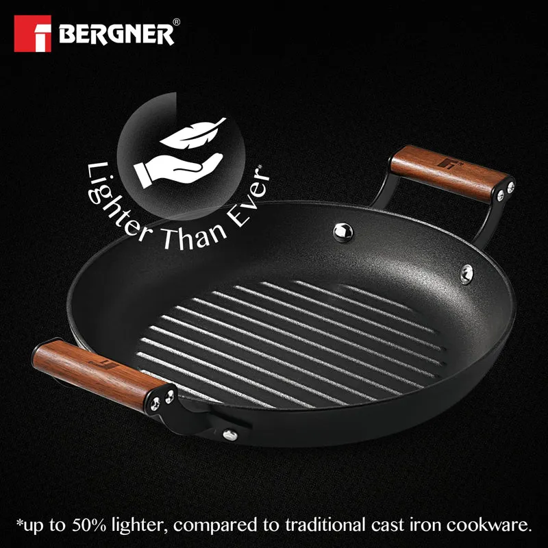 Bergner Odin Iron Round Grill pan With Wooden Handle - 28 CM media 6