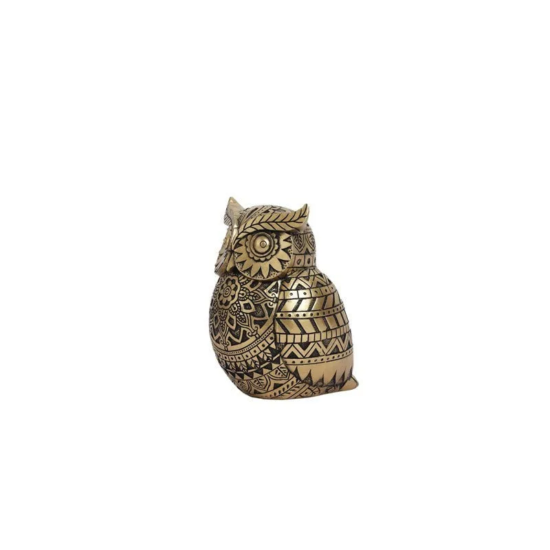 Ornate Lucky Owl Showpiece media 7