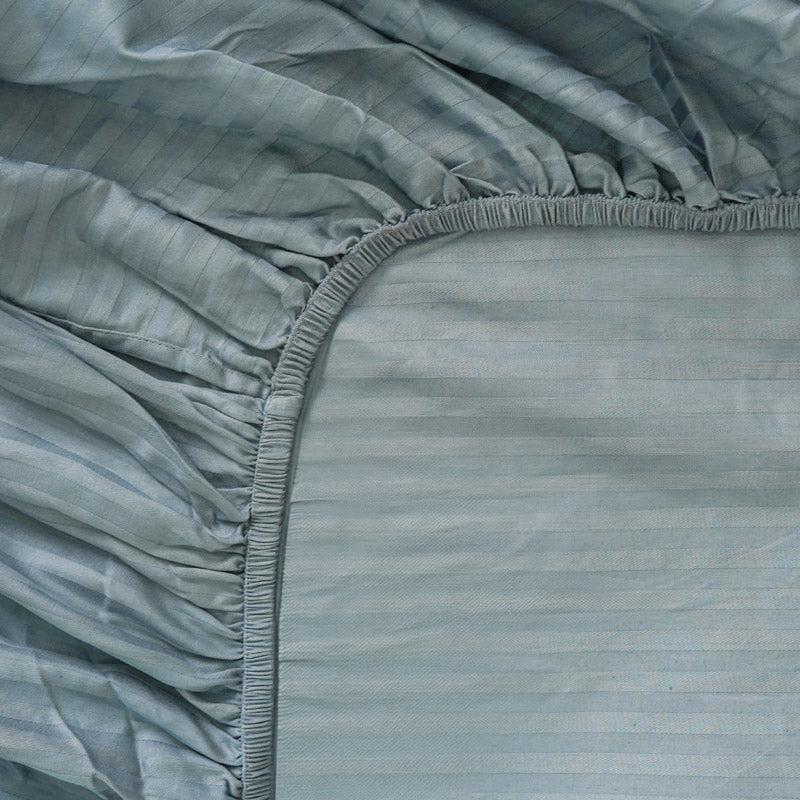 Reposi Striped Cotton Bedsheet (Grey) - 200 TC media 6